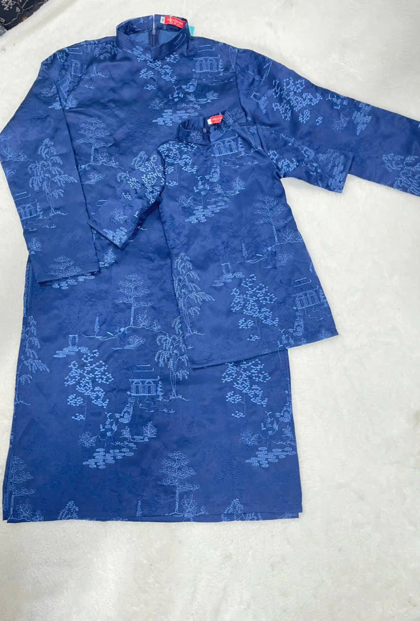 Ao Dai Boy NO PANTS| Ao Dai Kids| Pre-made Traditional Vietnamese Ao Dai | Lunar New Year | Ao Dai for Boy |ADN18
