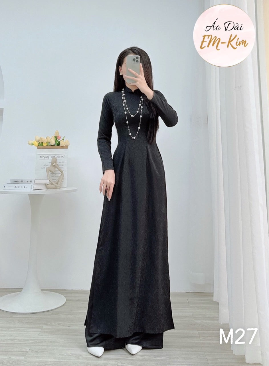 Ao Dai truyen thong Gam Black M27