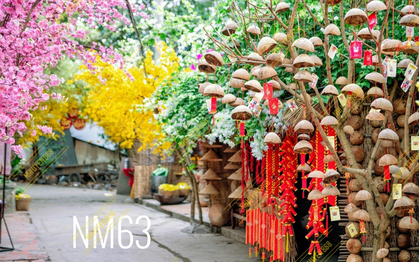 Tết Decoration Backdrop (Multiple style) 09