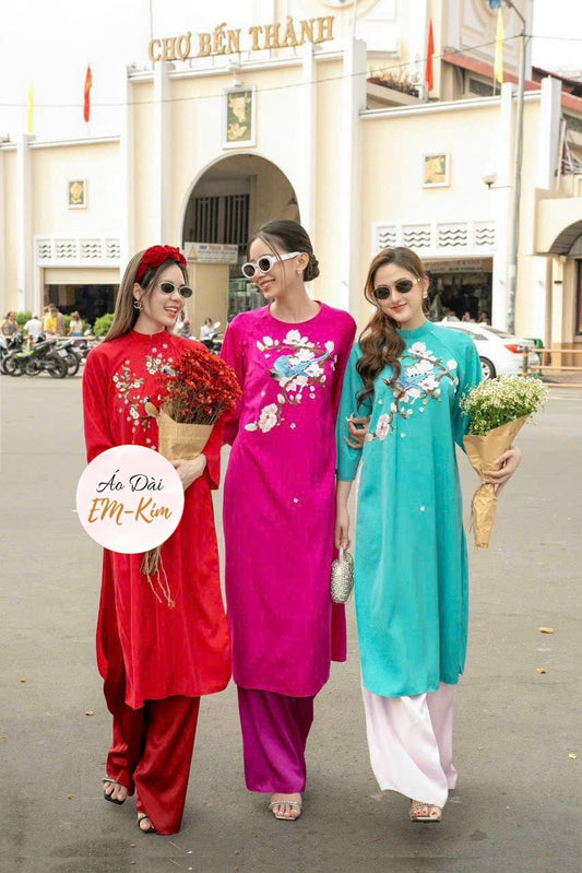 Embroidery Ao Dai Tet ( 3 color)