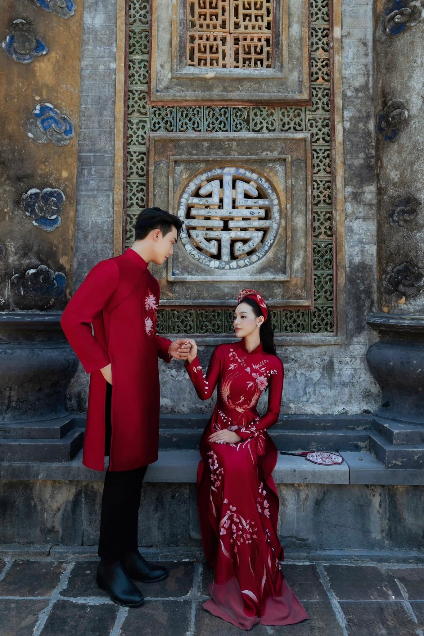 SOPHIA- Red Wedding Áo Dài