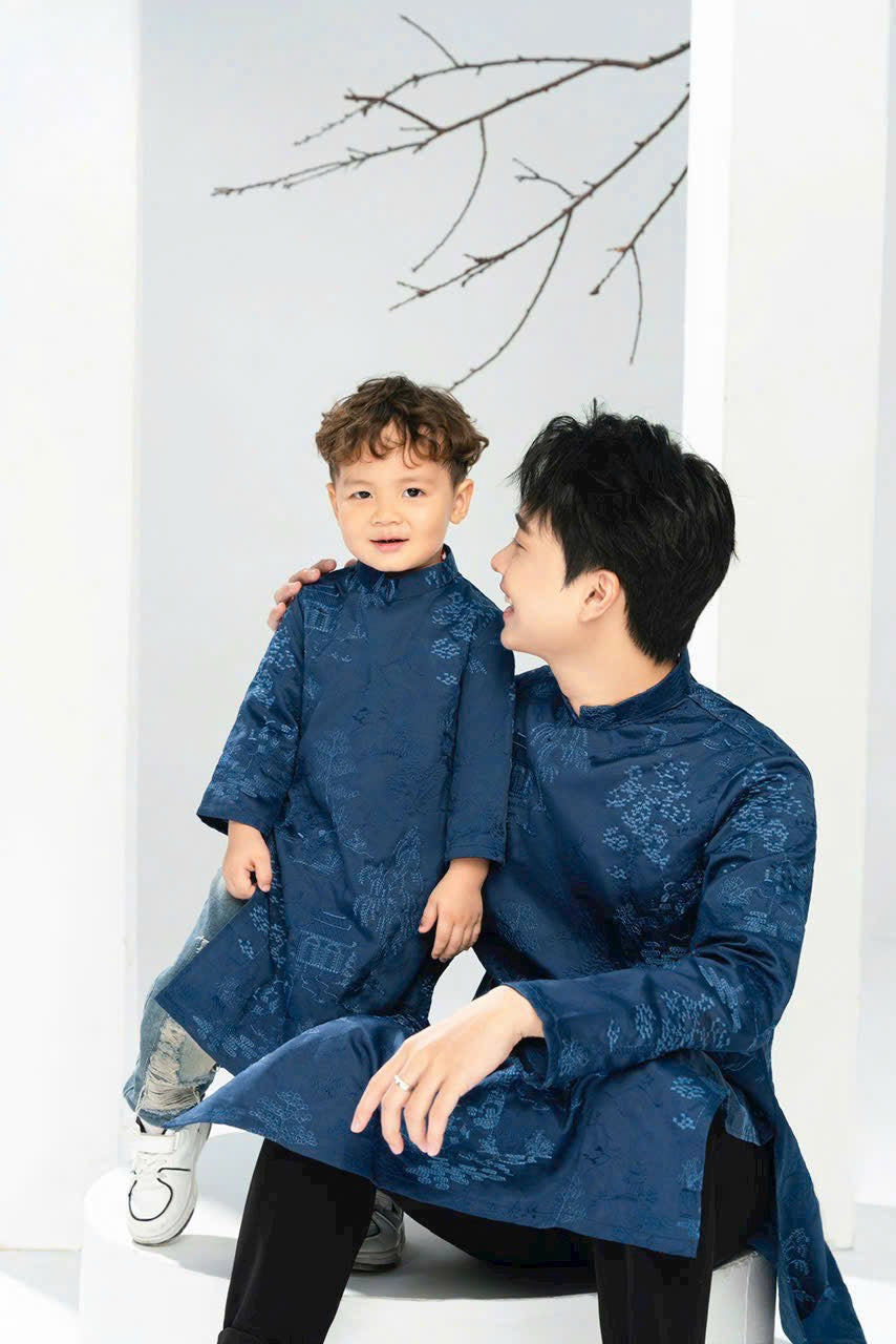 Ao Dai Boy NO PANTS| Ao Dai Kids| Pre-made Traditional Vietnamese Ao Dai | Lunar New Year | Ao Dai for Boy |ADN18