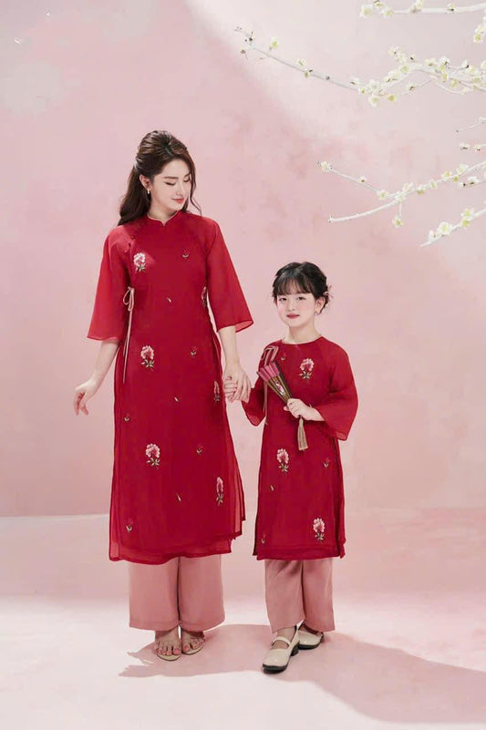 Red matching mommy and me |MB42