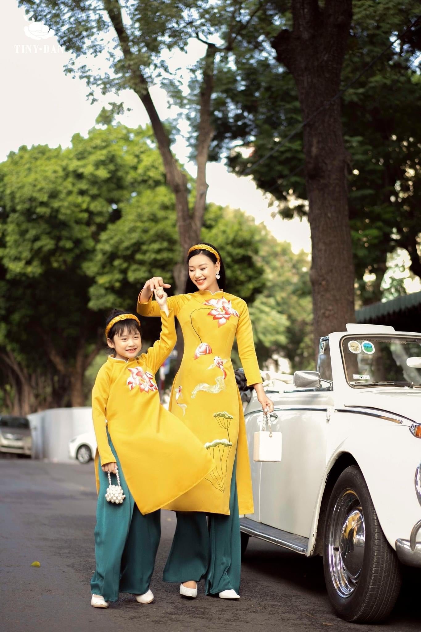 Mommy and Daughter tapta Ao Dai/Pre-made Modernized Vietnamese Ao Dai| Ao Dai for Lunar New Year/Matching Ao Dai Tet |MB23