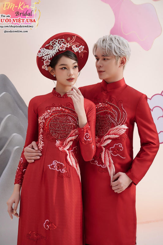 CHARLOTTE - Red Wedding Áo Dài