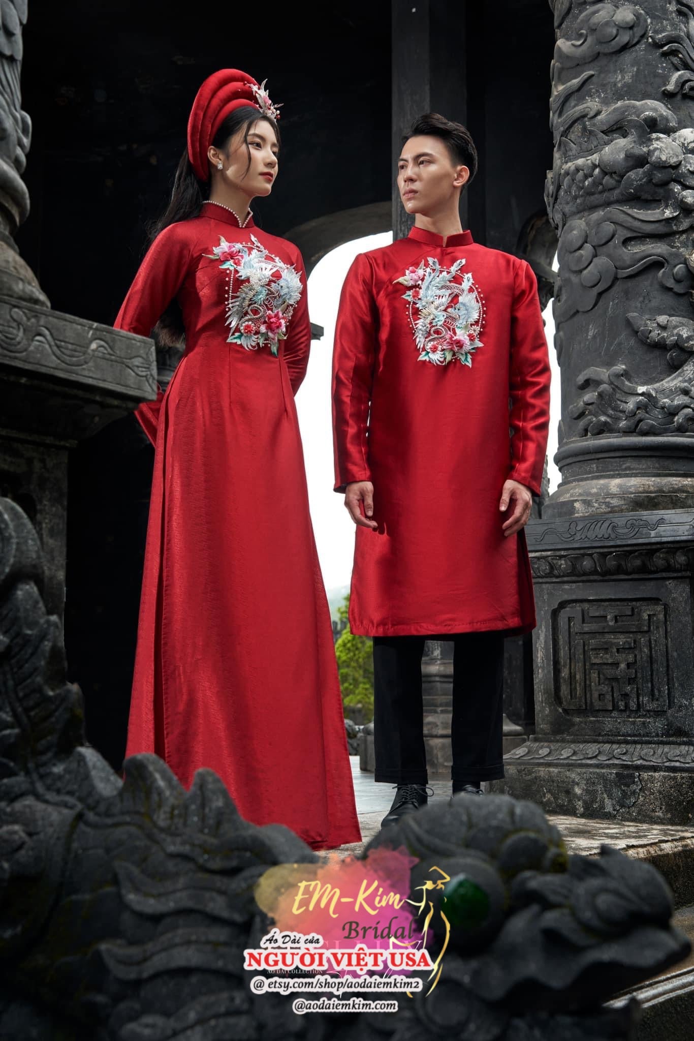 JASMIN - Red couple wedding Áo Dài