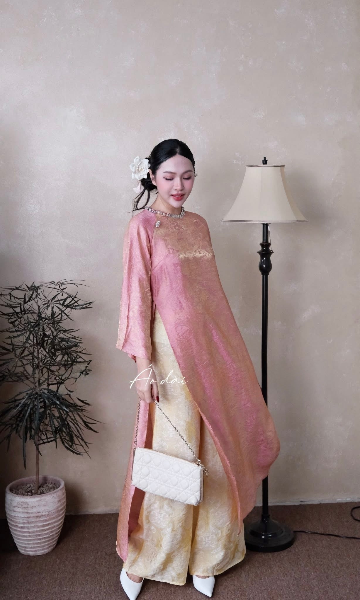 Gấm Tencel Pink with gam pants C3 ( S-2XL) (Copy)