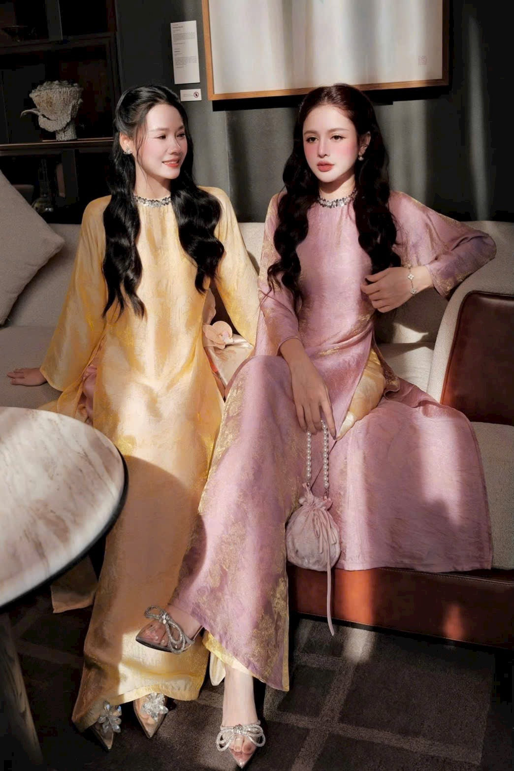 Gấm tencel Ao Dài Cách Tân C1 ( 4 color)