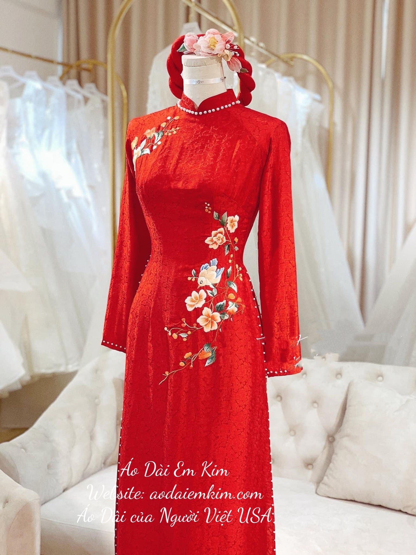 ISABELLA -Red Wedding Áo Dài