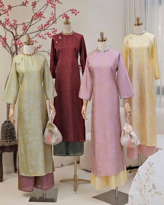 Gấm tencel Ao Dài Cách Tân C1 ( 4 color)