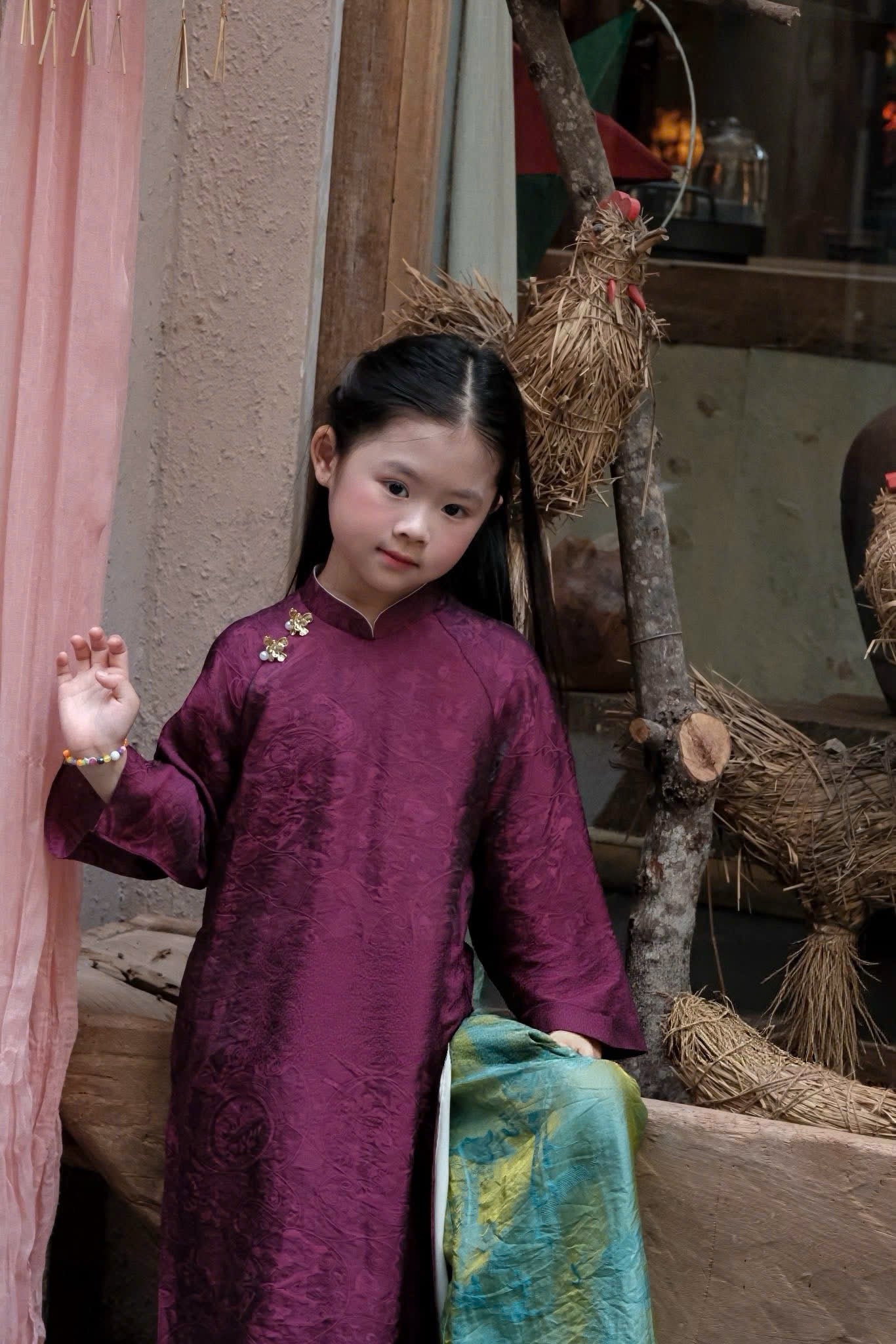 Mommy Daughter purple  matching dress MB82