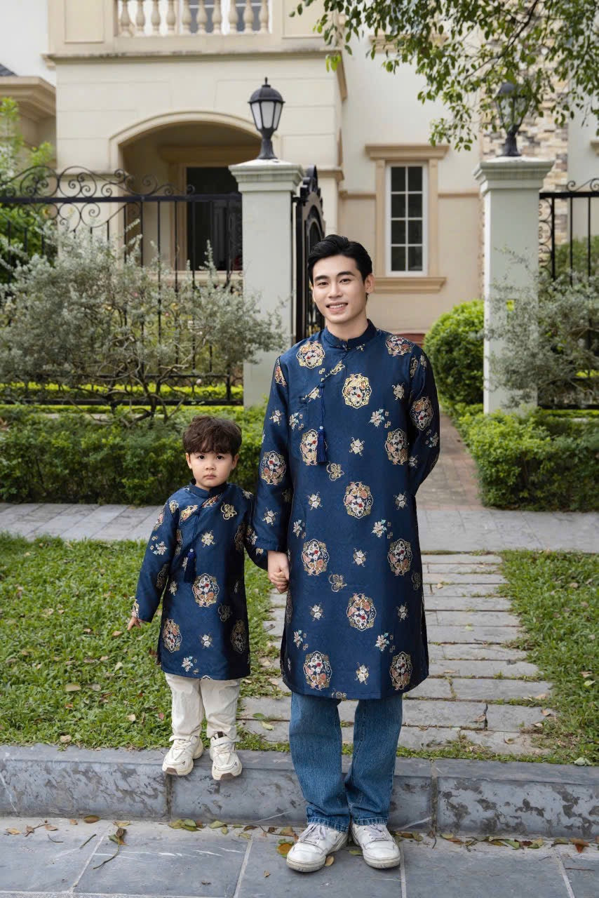 BLueDad and Boy Matching Ao Dai, GD65