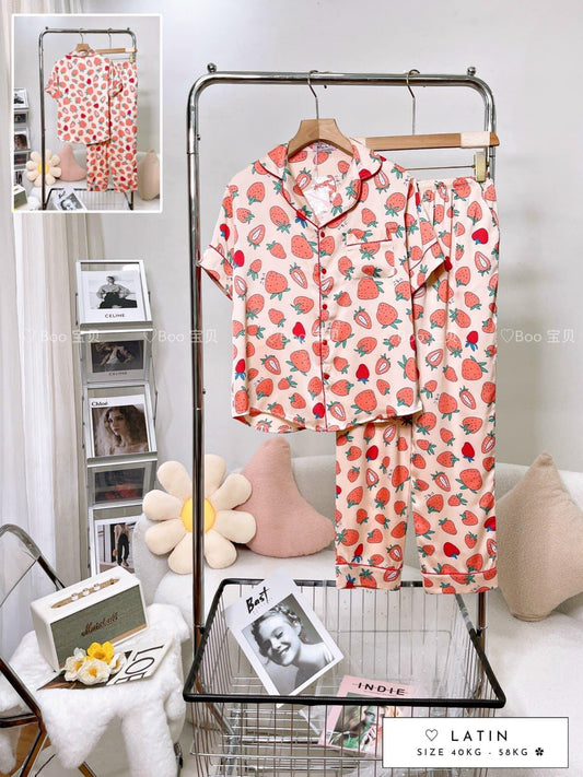 Silk Pajamas -  size S-M/  J26