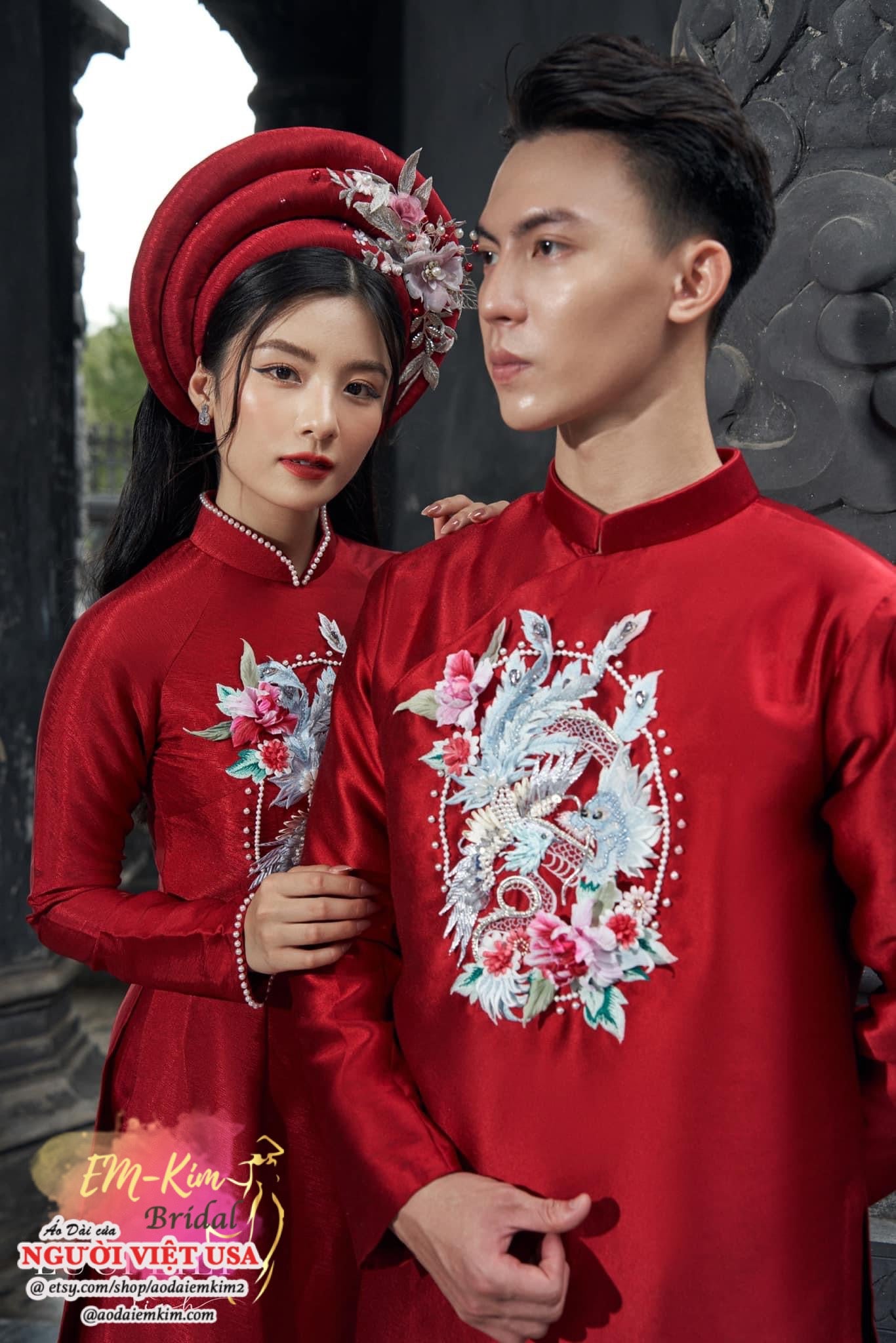 JASMIN - Red couple wedding Áo Dài