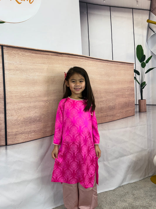 Gấm Áo Dài   Hot Pink for Girls | U9