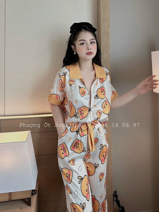 Silk Pajamas  -  size S-M/  J15