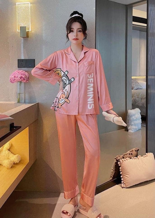 Silk Pajamas -  size S-M/  J17