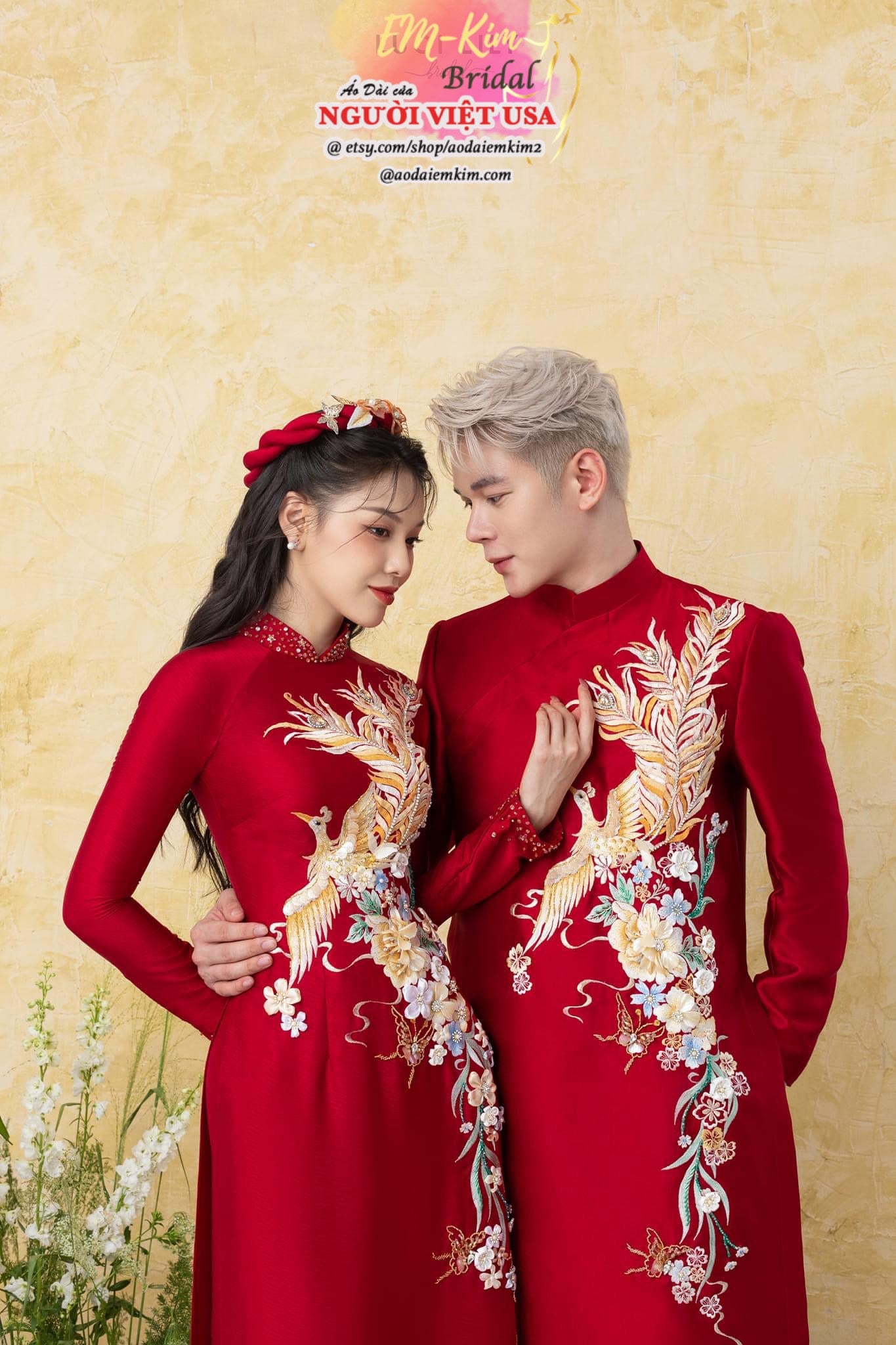 AMELIA -Red wedding Áo Dài Cưới