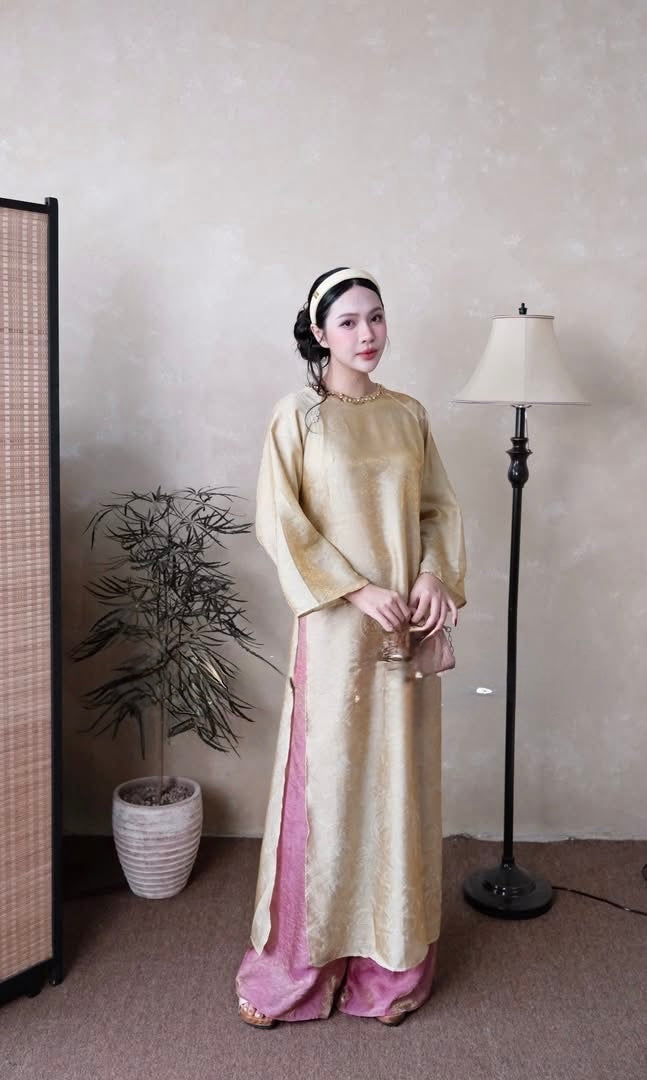 Gấm Tencel Green with gam pants C4 ( S-3XL)