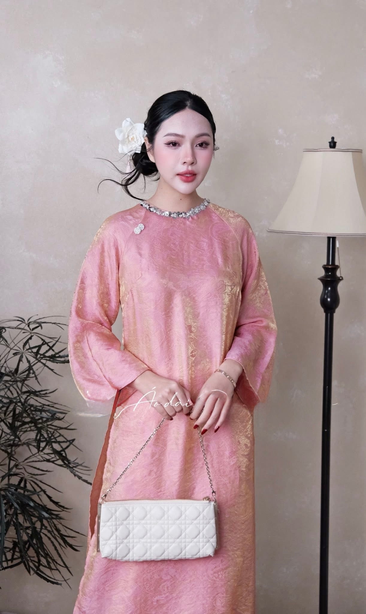 Gấm Tencel Pink with gam pants C3 ( S-2XL) (Copy)