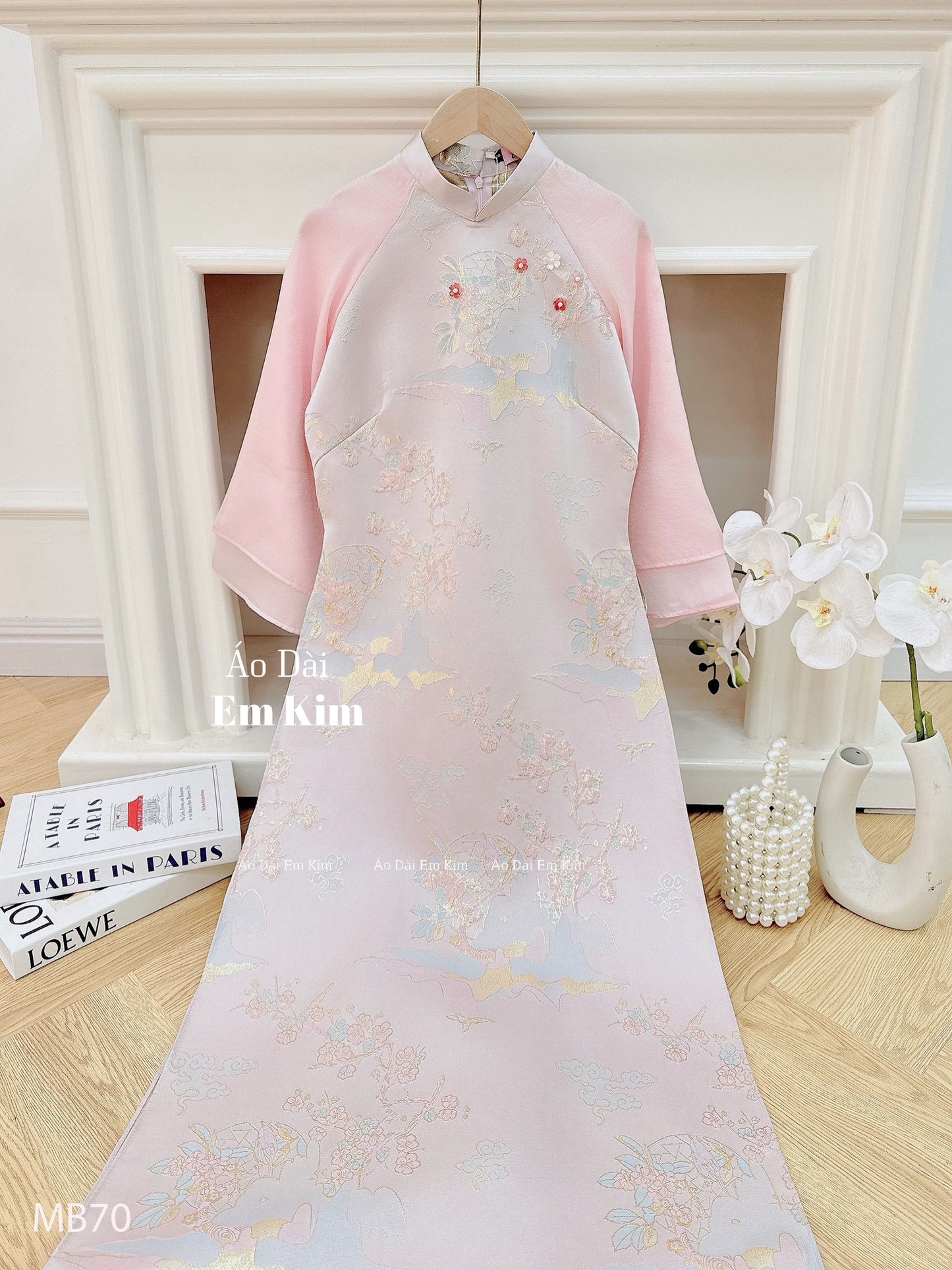 Mommy Daughter Pink  Flowers MB70