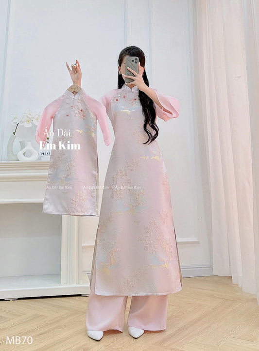 Mommy Daughter Pink  Flowers MB70