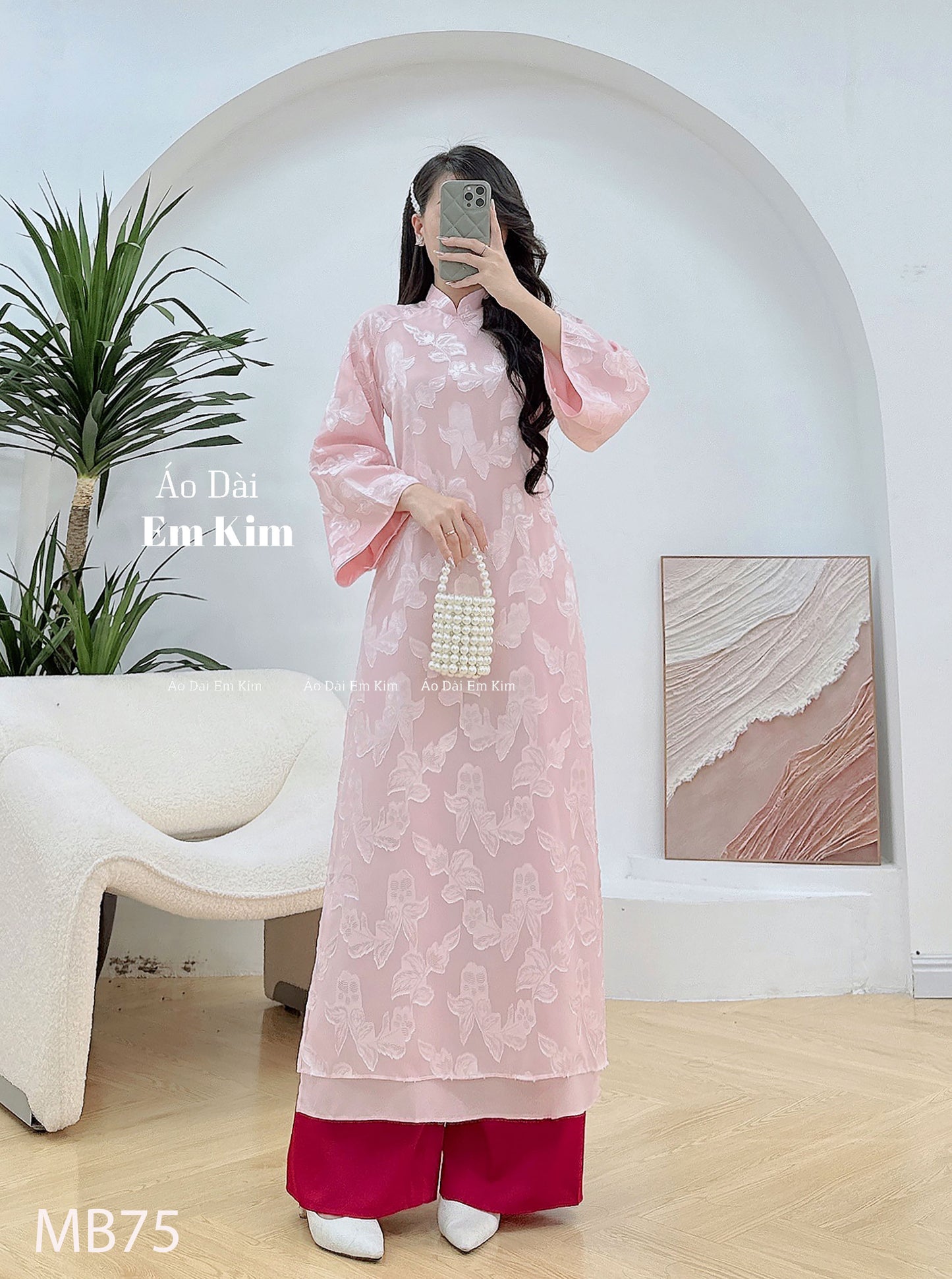 Mommy Daughter pink to matching dress MB75