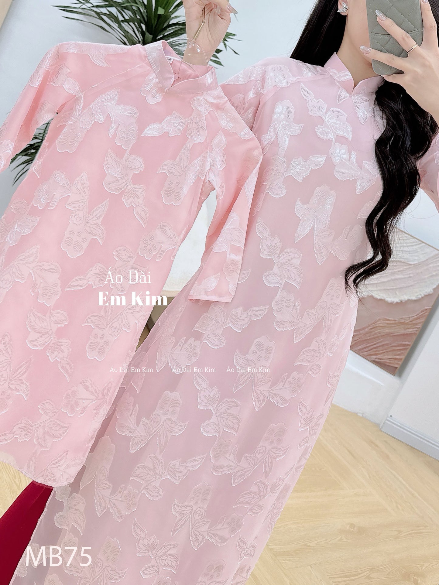 Mommy Daughter pink to matching dress MB75