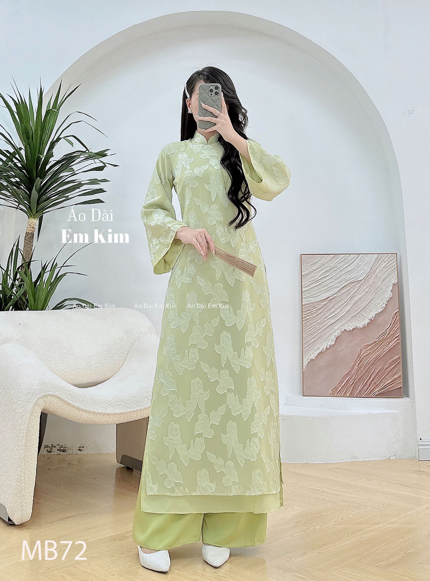Mommy Daughter Green Tơ Flowers MB72
