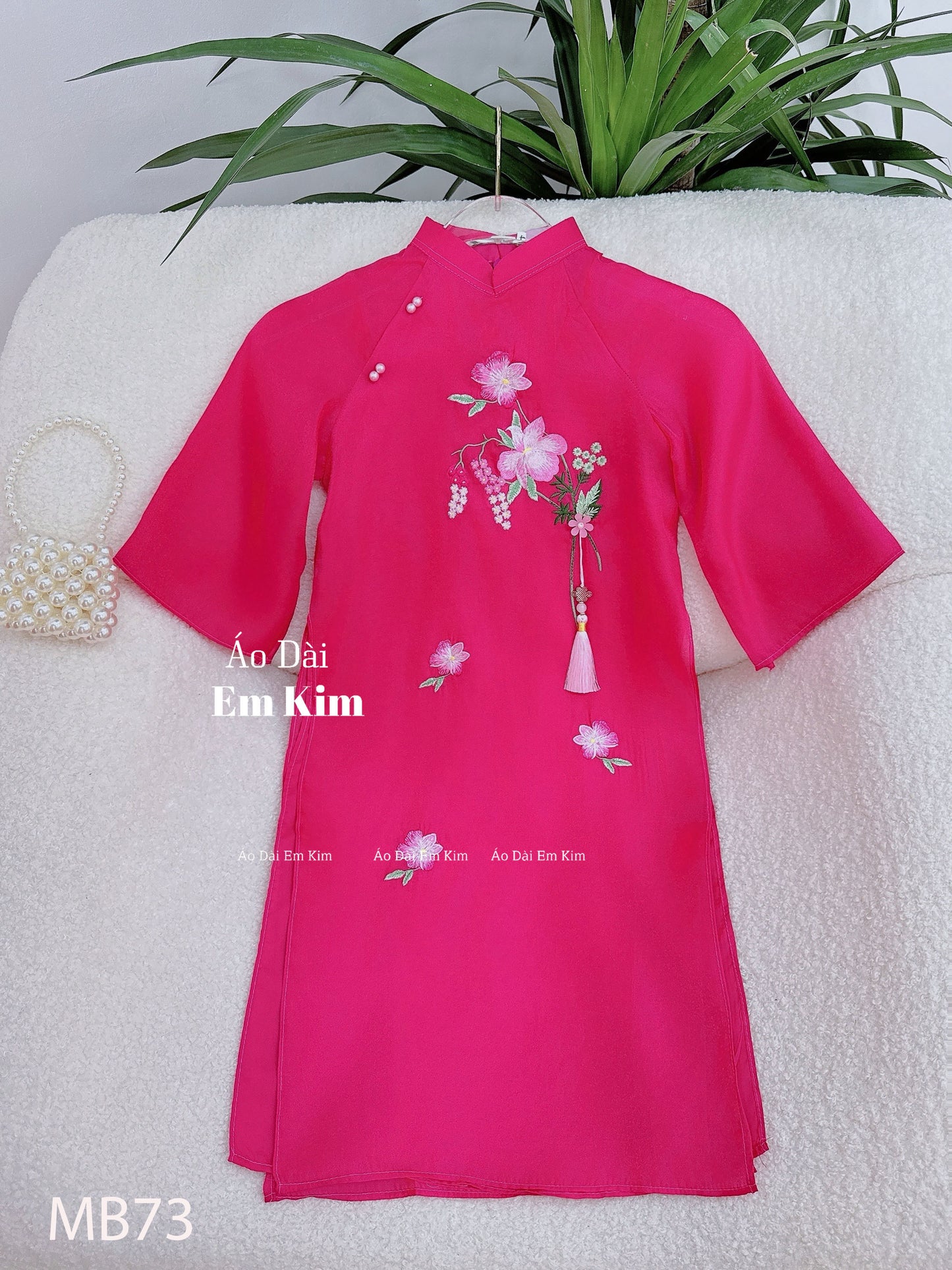 Mommy Daughter hot pink Flowers MB73