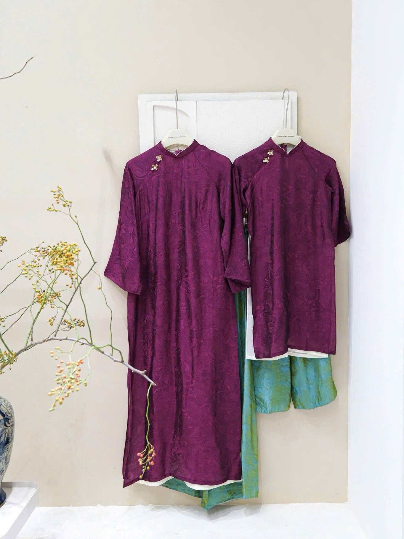 Mommy Daughter purple  matching dress MB82