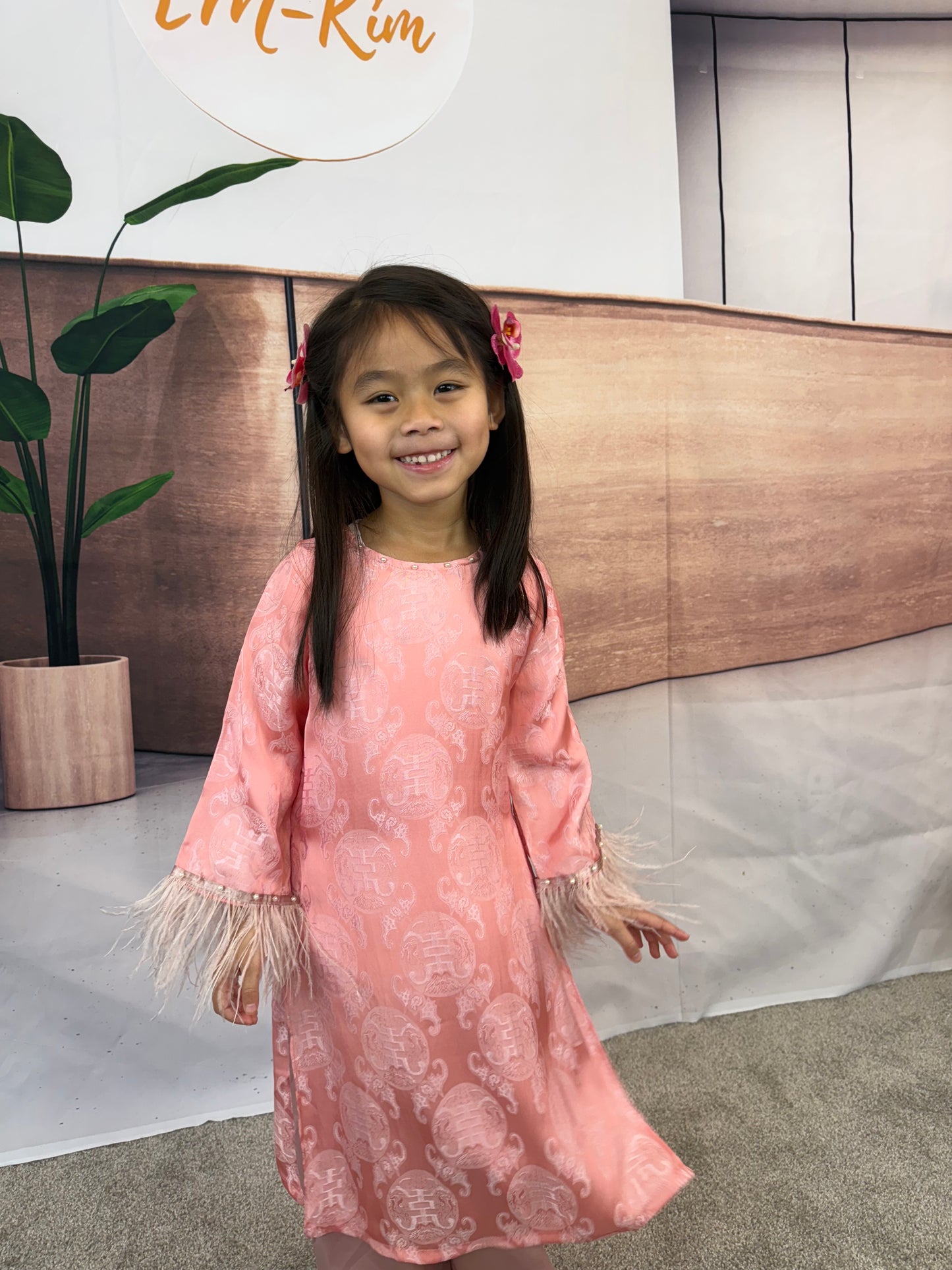 Gấm Áo Dài Pink for Girls | U7