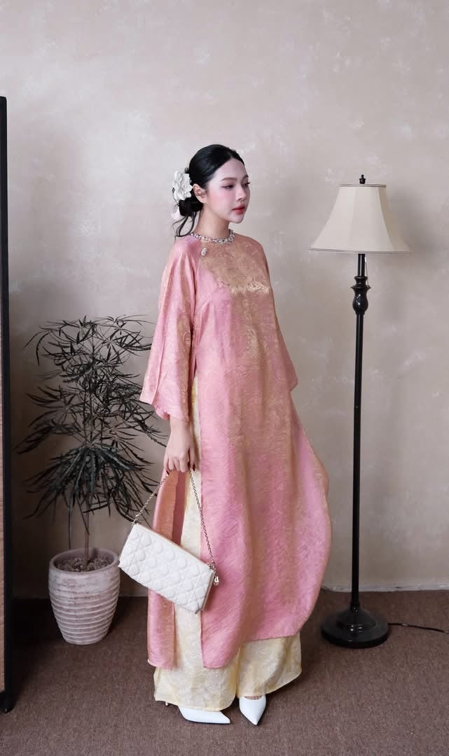 Gấm Tencel Pink with gam pants C3 ( S-2XL) (Copy)