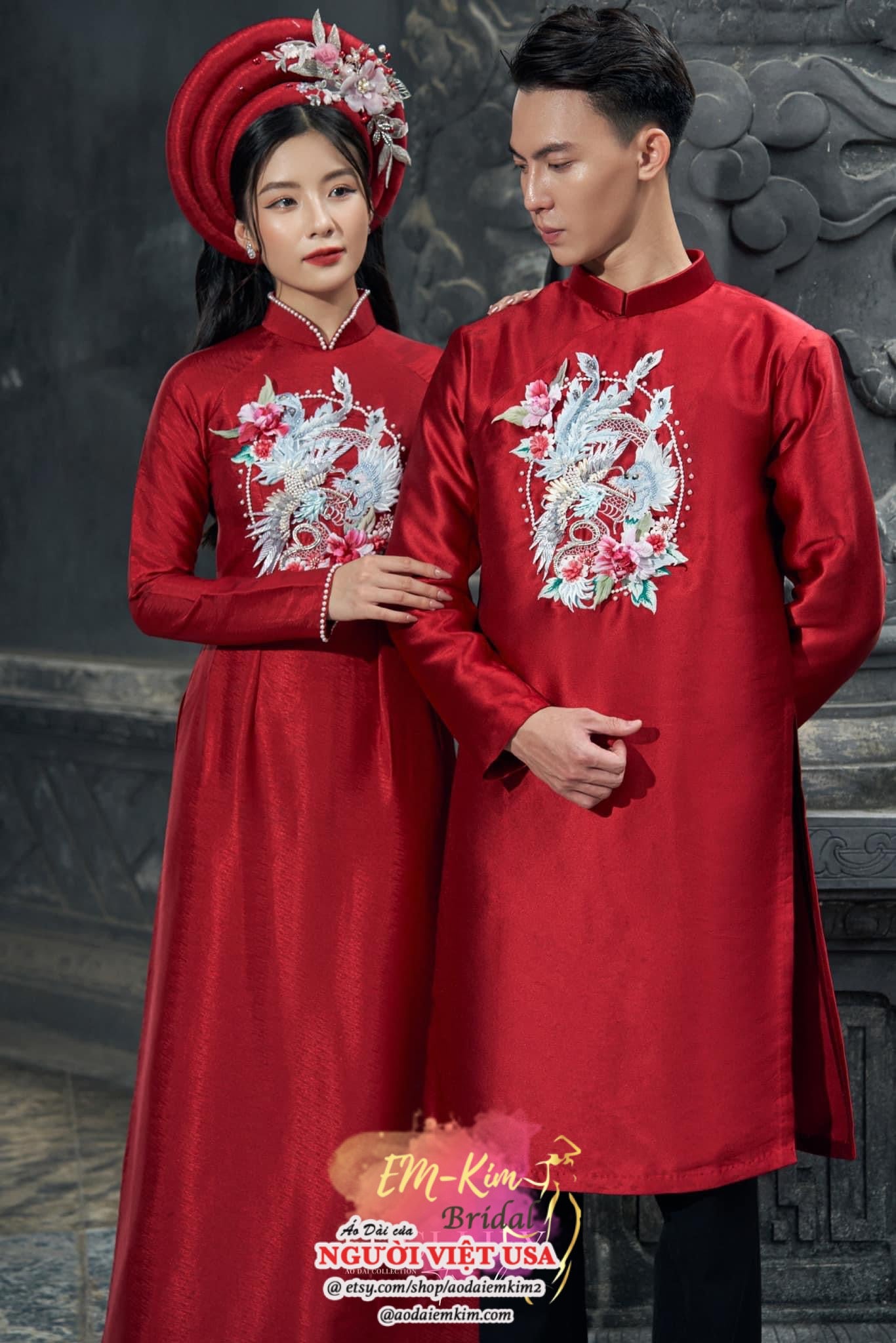 JASMIN - Red couple wedding Áo Dài