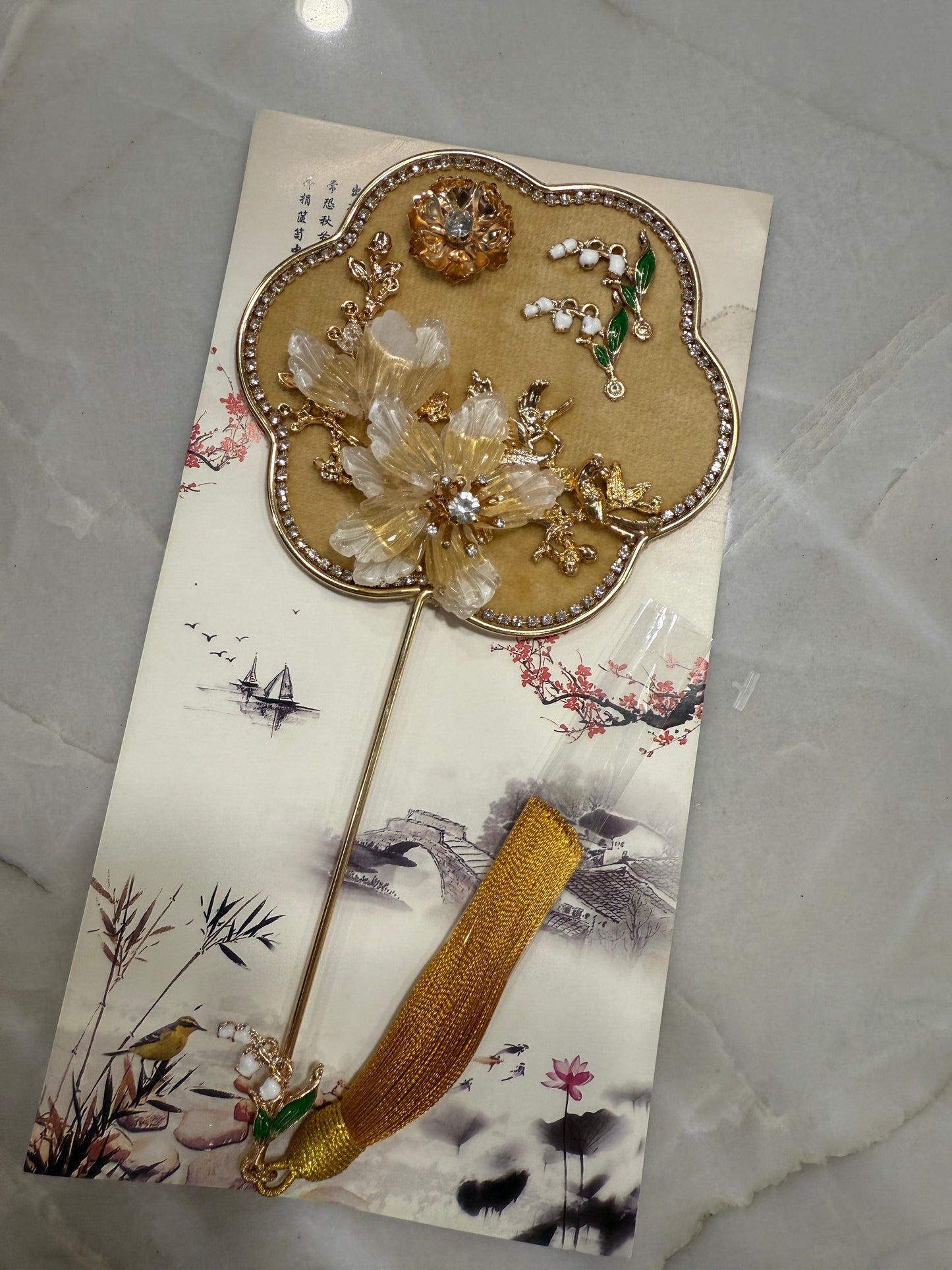Decorative fan for Ao Dai\ Modern Ao Dai/ Ao Dai for women/ Ao Dai Viet Nam| Lunar New Year|A17