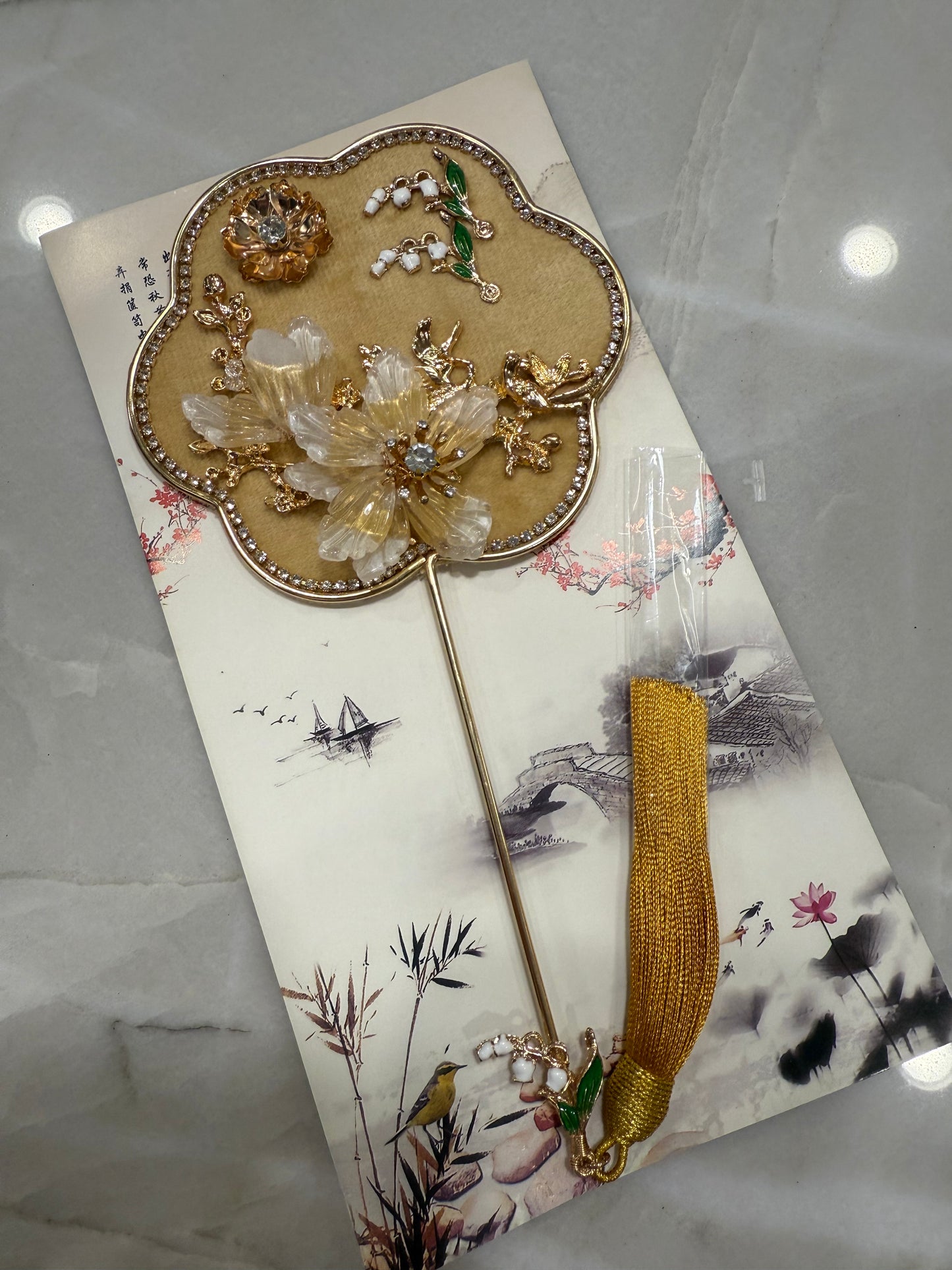 Decorative fan for Ao Dai\ Modern Ao Dai/ Ao Dai for women/ Ao Dai Viet Nam| Lunar New Year|A17