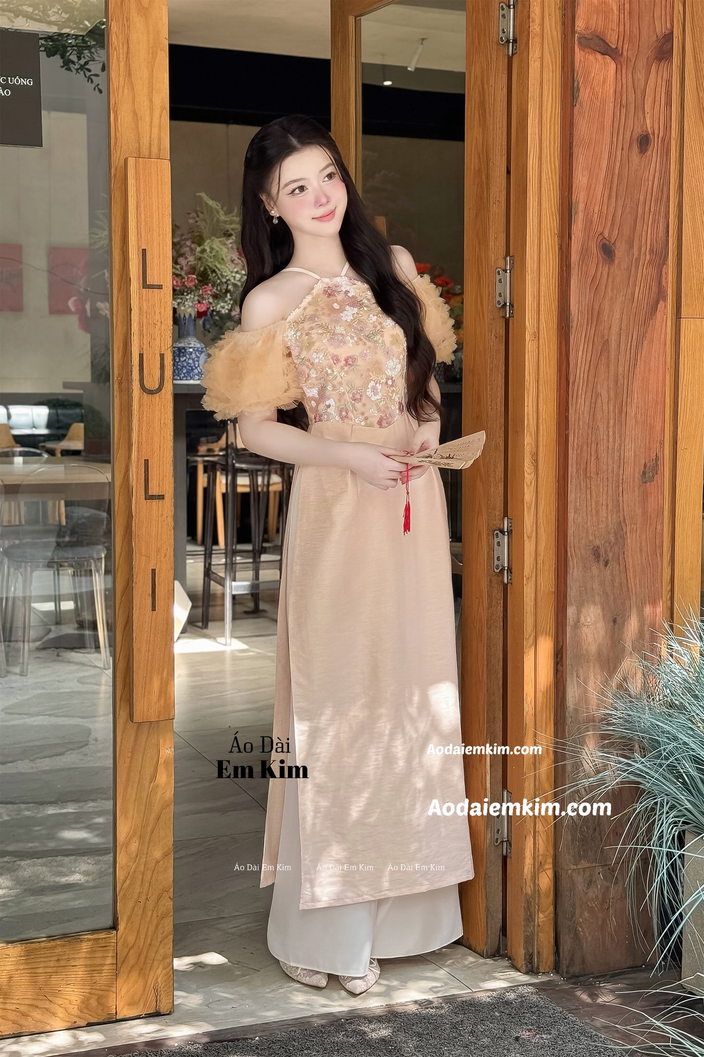 Yếm Nude Ao Dai  B38