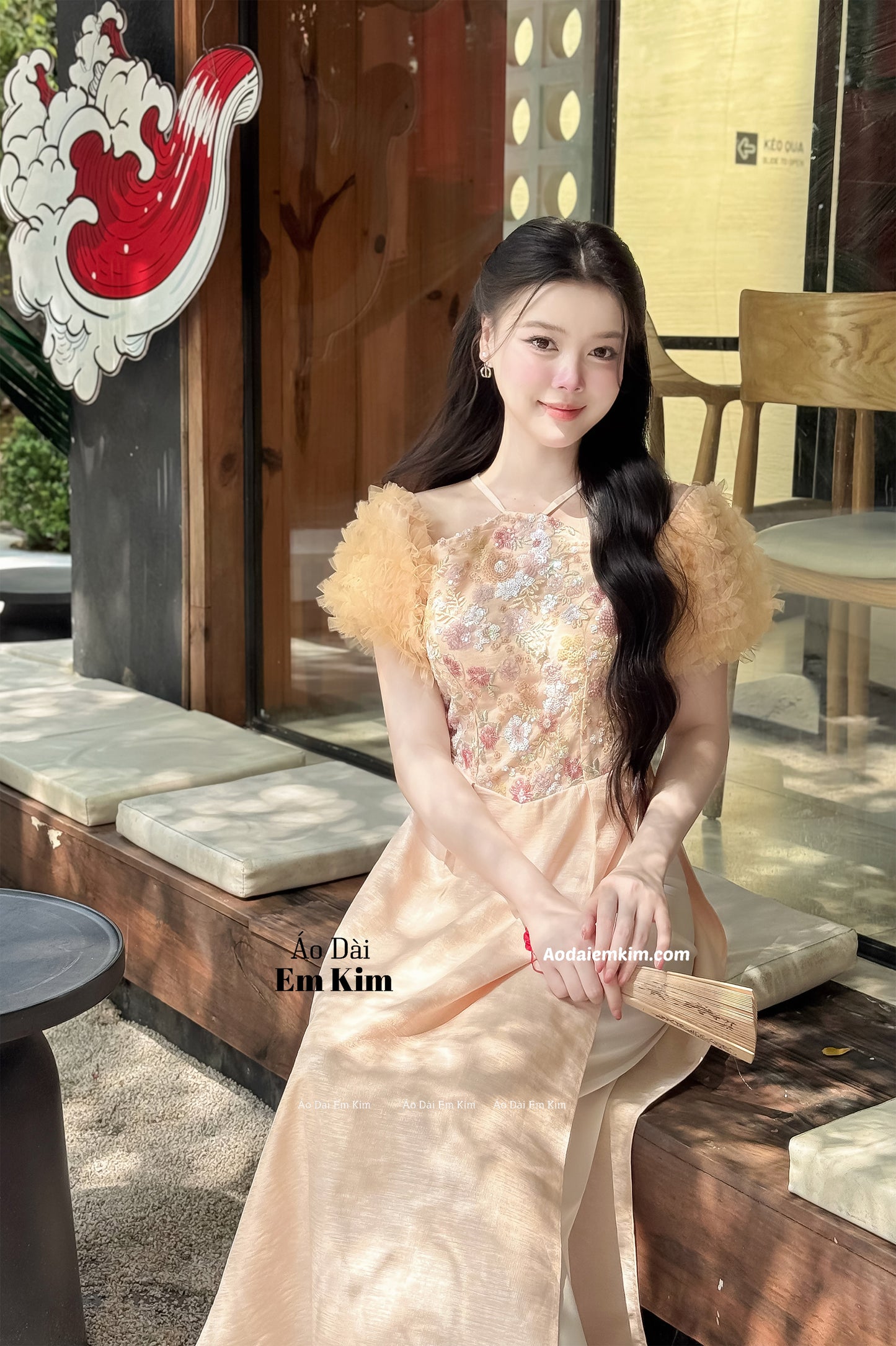Yếm Nude Ao Dai  B38