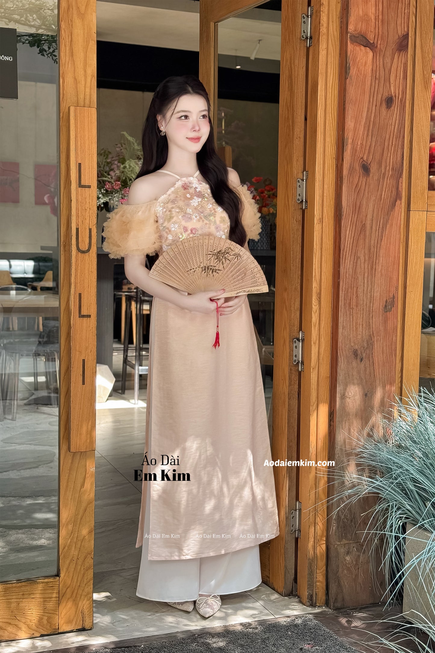 Yếm Nude Ao Dai  B38