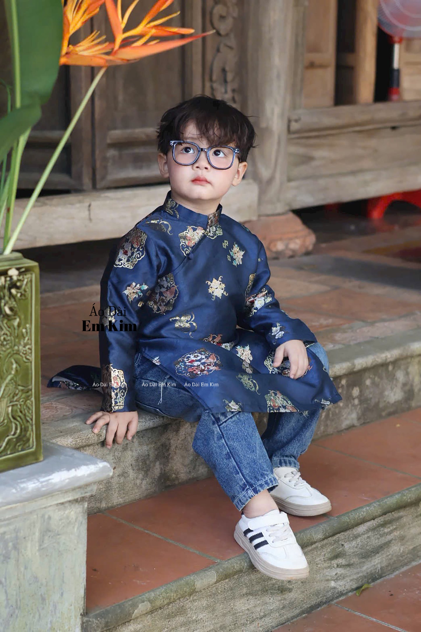 BLueDad and Boy Matching Ao Dai, GD65