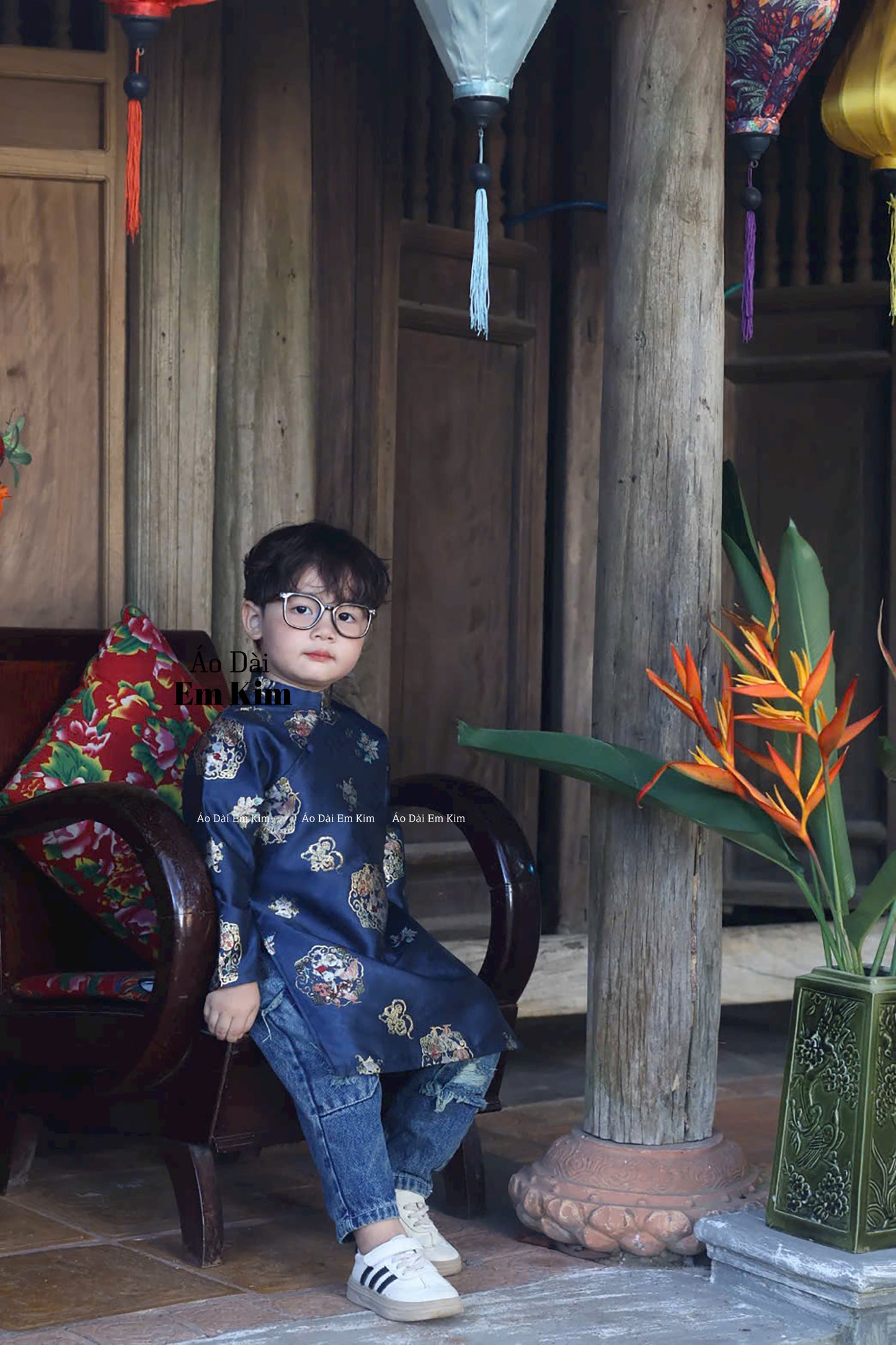 BLueDad and Boy Matching Ao Dai, GD65