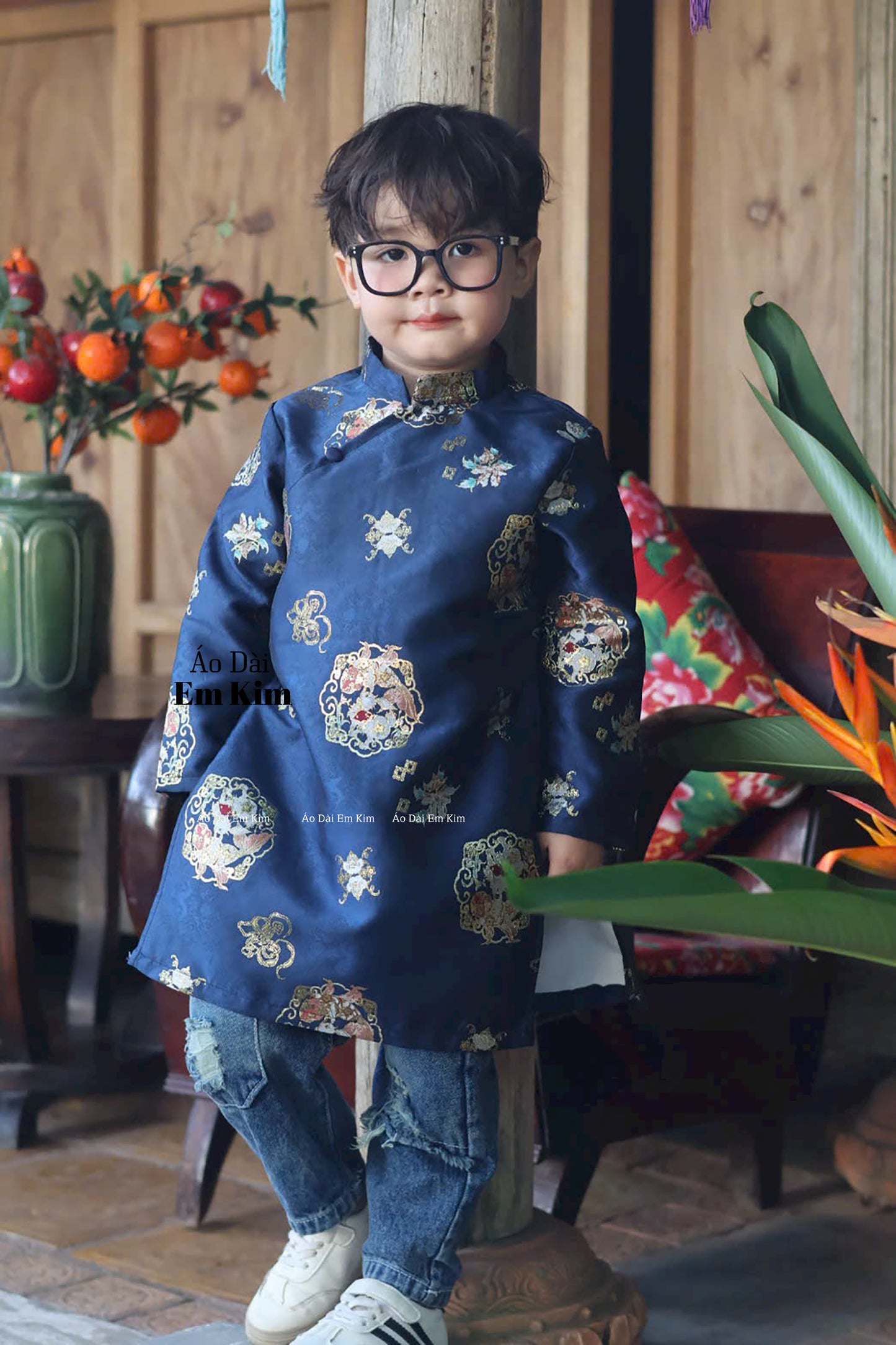 BLueDad and Boy Matching Ao Dai, GD65