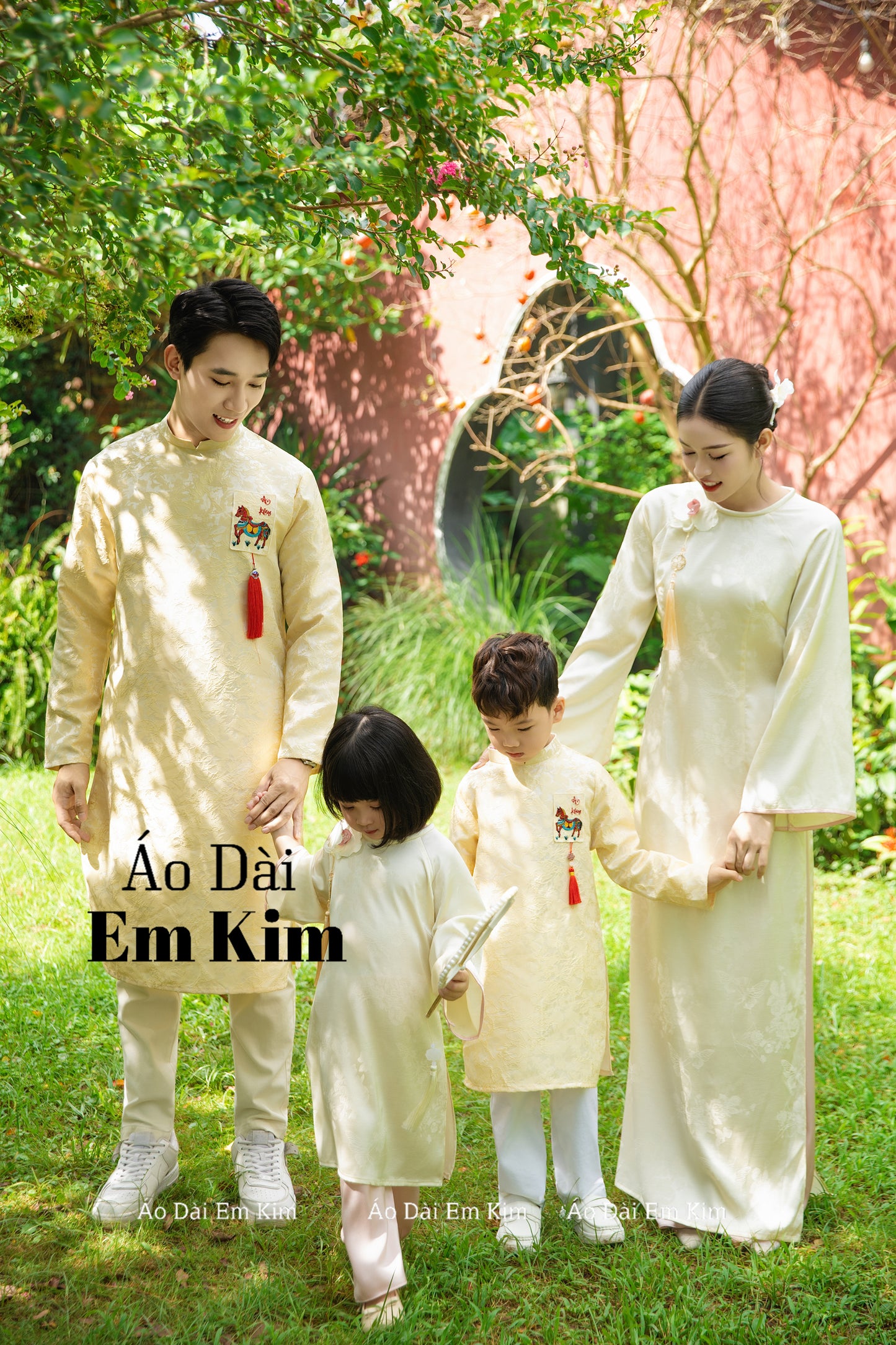 Yellow Family Matching Ao Dai, GD61