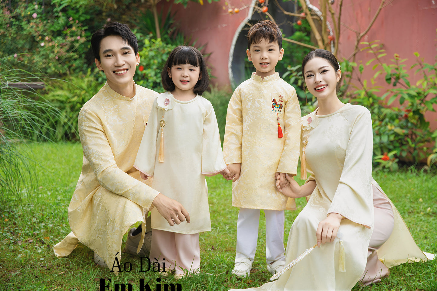 Yellow Family Matching Ao Dai, GD61
