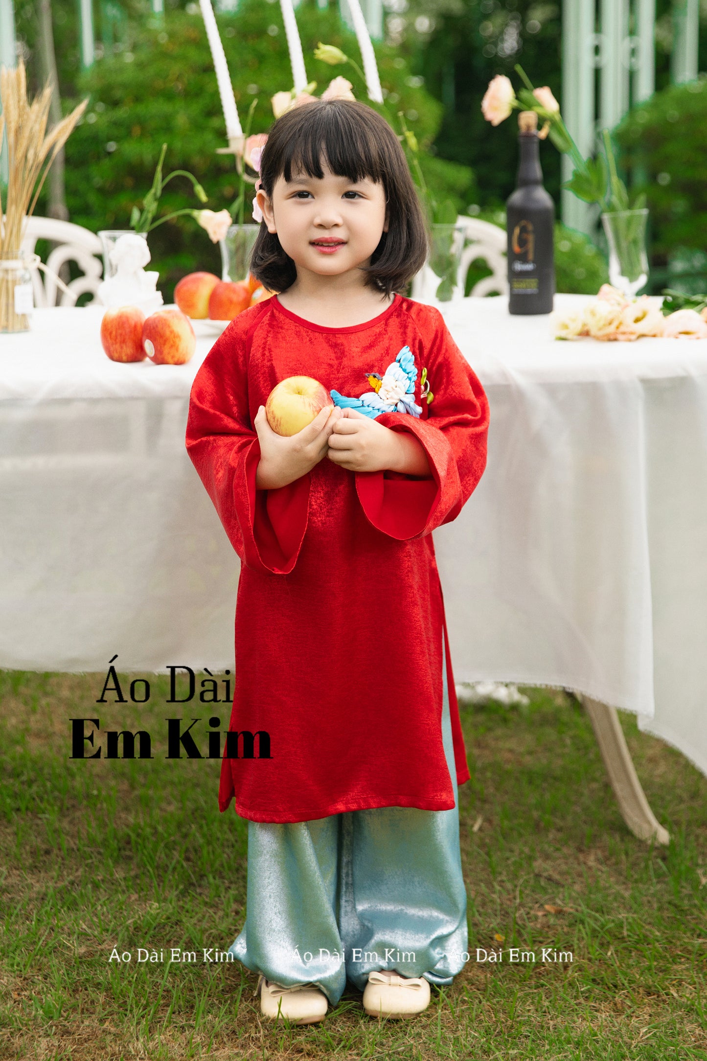 Mommy Daughter Red ruy bang matching dress MB79