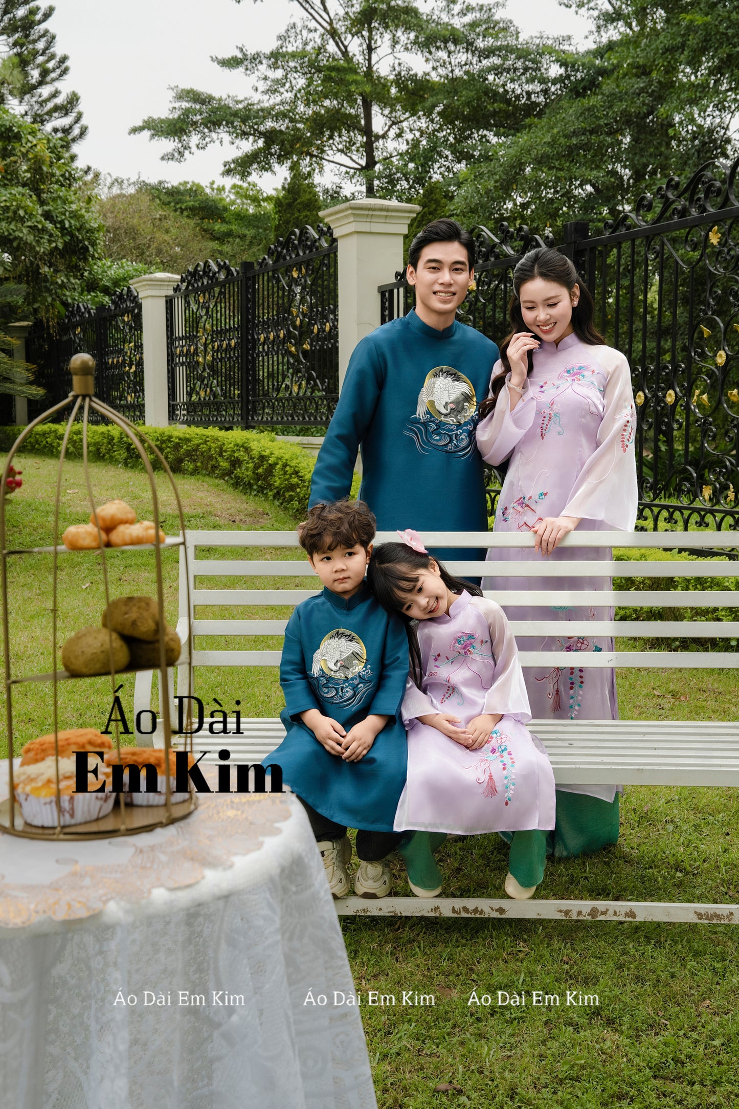 Purple Mommy and Girl Ao Dai to ong | S-5XL| GD63a