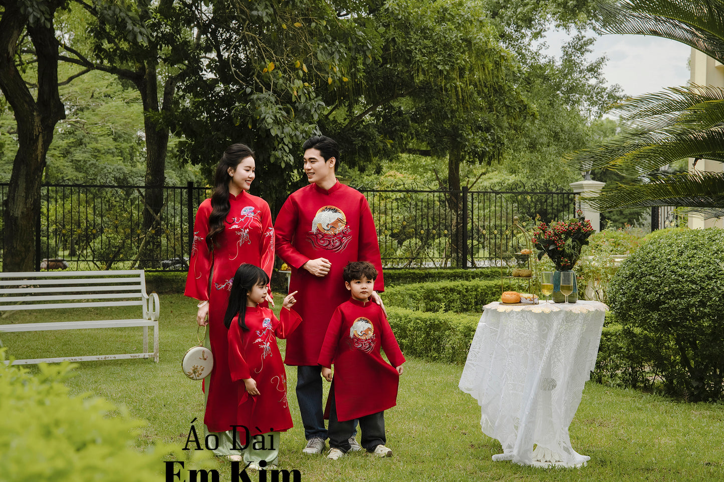 RED TA Family Matching Ao Dai, GD64