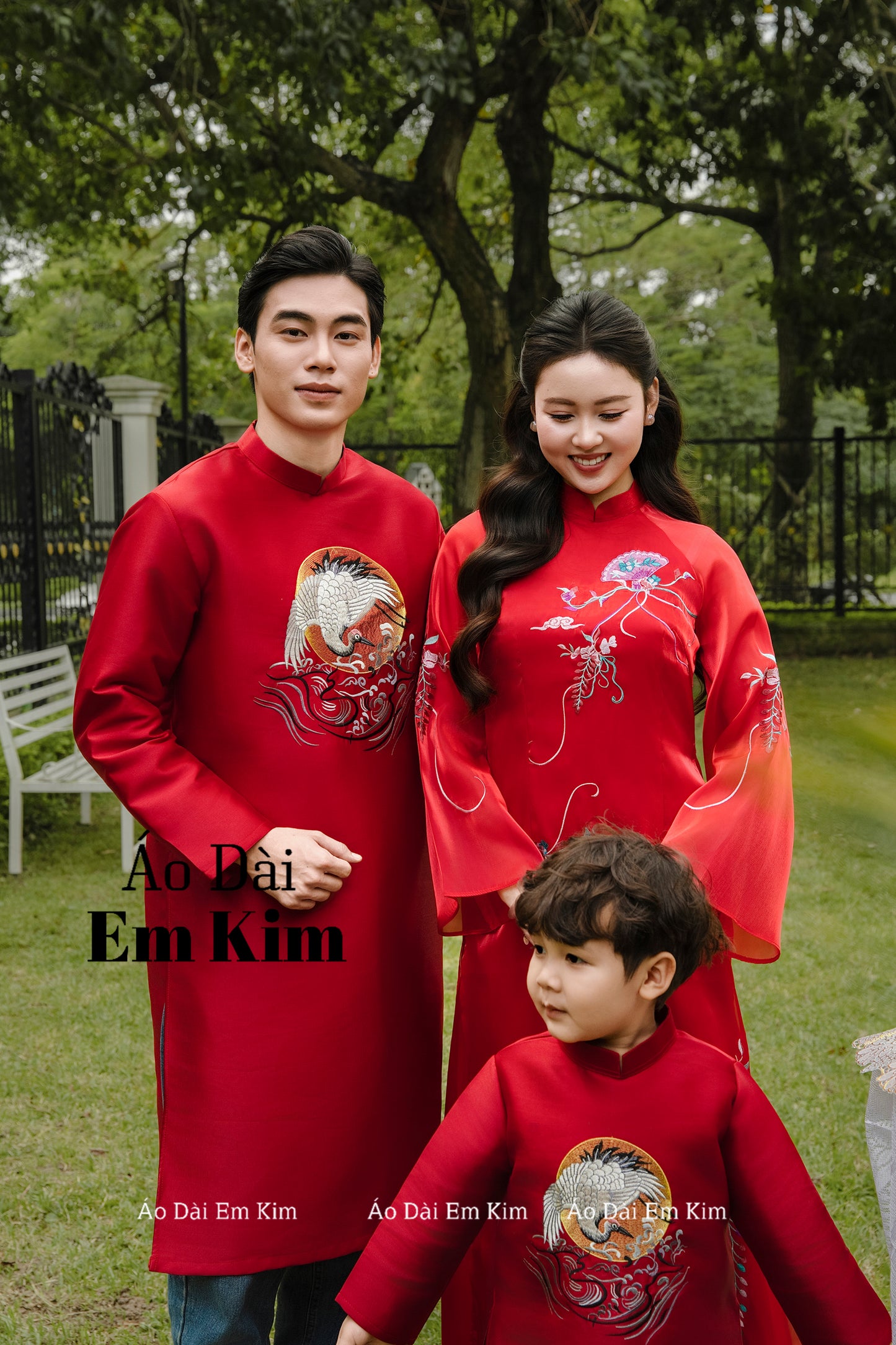 RED TA Family Matching Ao Dai, GD64