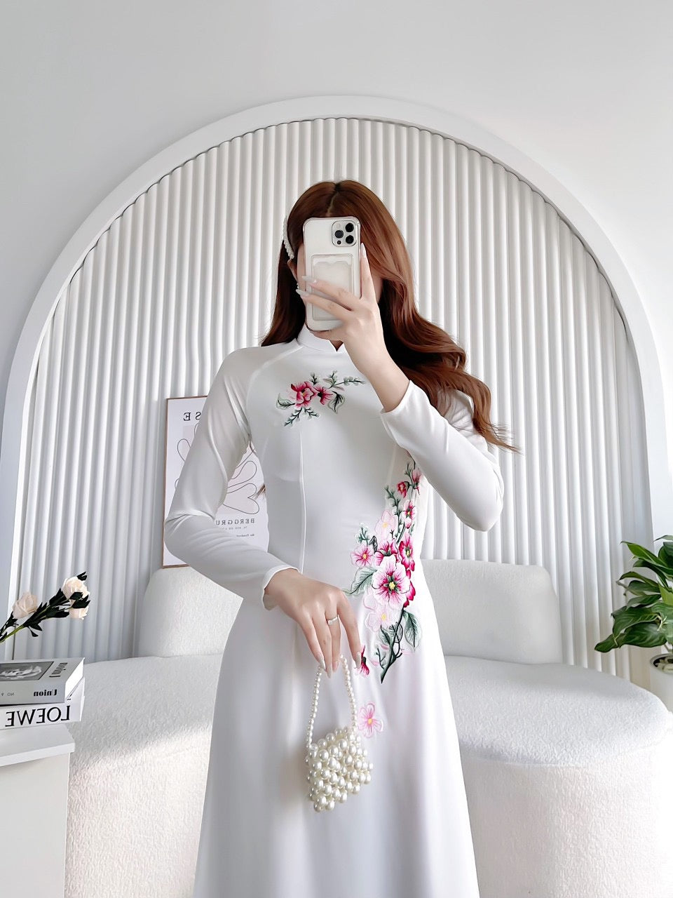 Tay Thi Embroidered Ao Dai,B36b