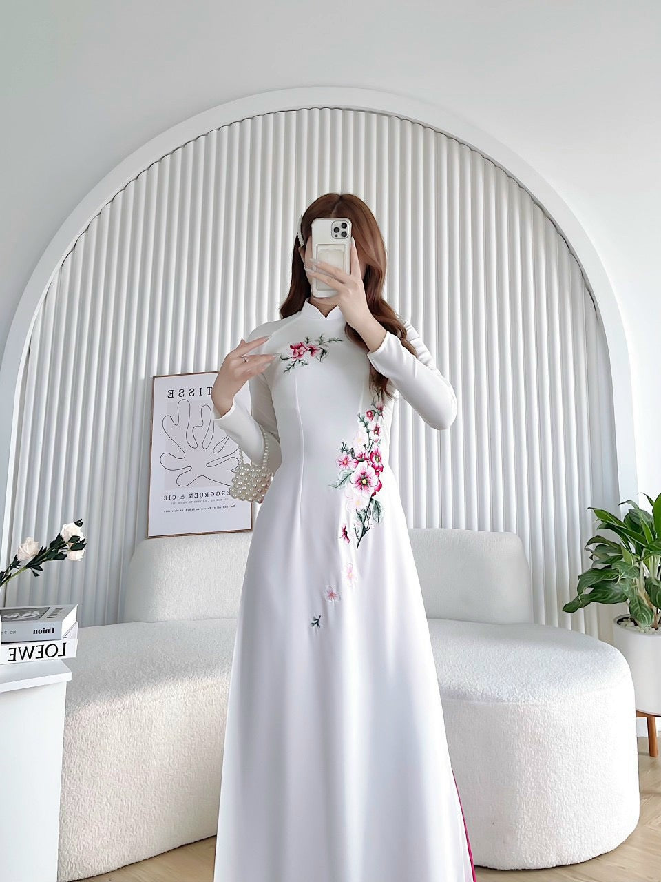 Tay Thi Embroidered Ao Dai,B36b